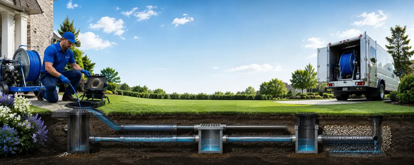 Outdoor drain cleaning information for Highland, OH